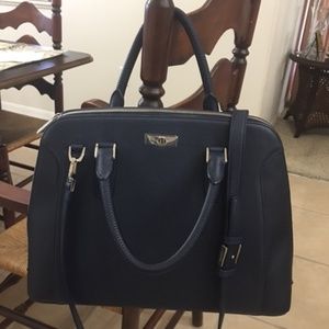 The Original Luxury “Continental” Bentley Motors Handbag in Dark Sapphire